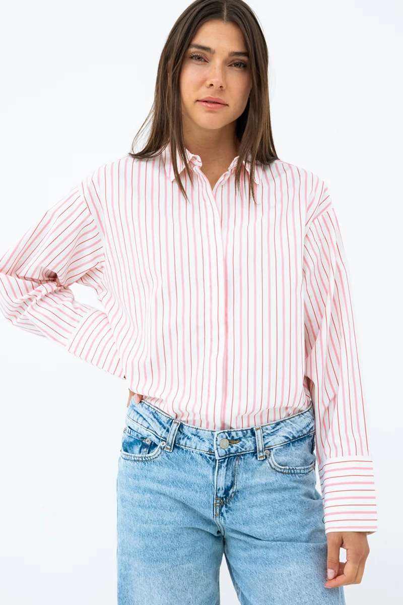 La blouse en popeline à rayure par JJXX | Modèle Caro