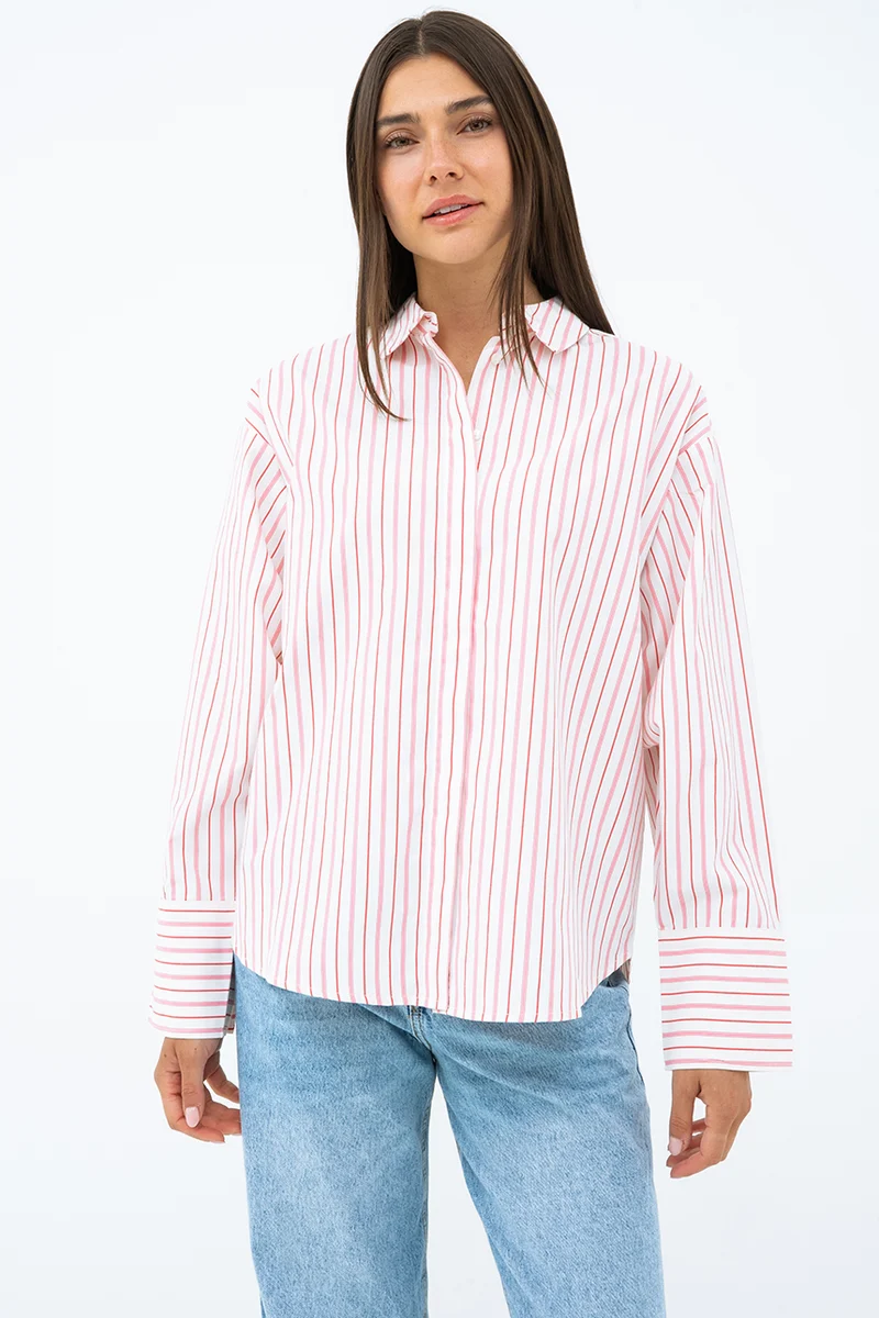 La blouse en popeline à rayure par JJXX | Modèle Caro