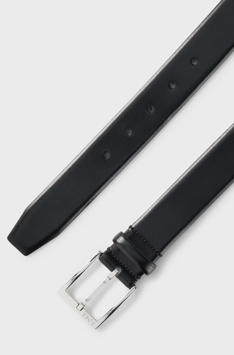 Ceinture BOSS noire en cuir