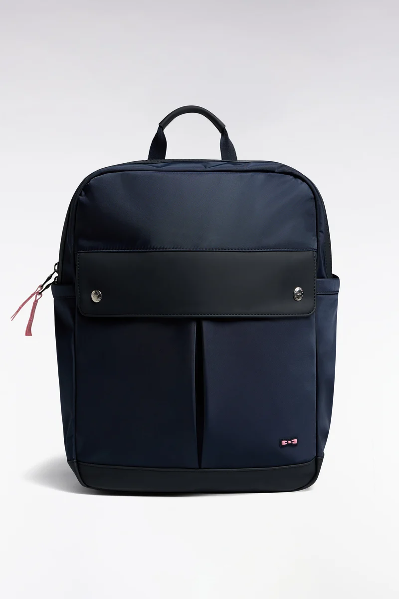 Sac à dos en gomme et nylon marine