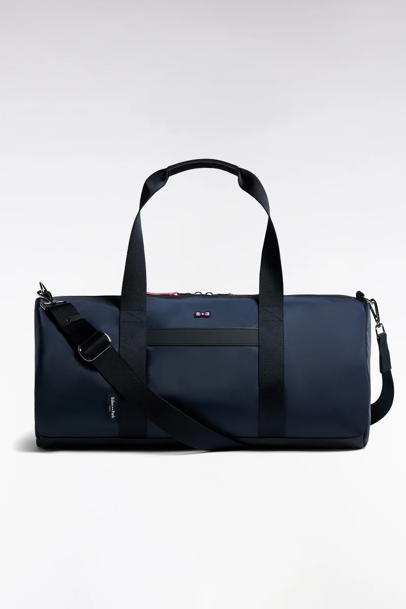 Sac de sport polochon en nylon marine