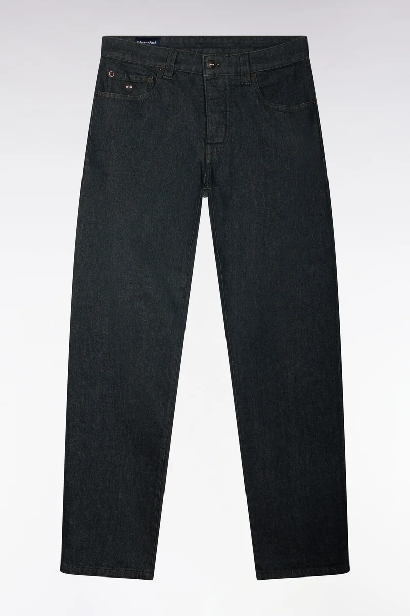 Jean en denim stretch gris foncé coupe regular