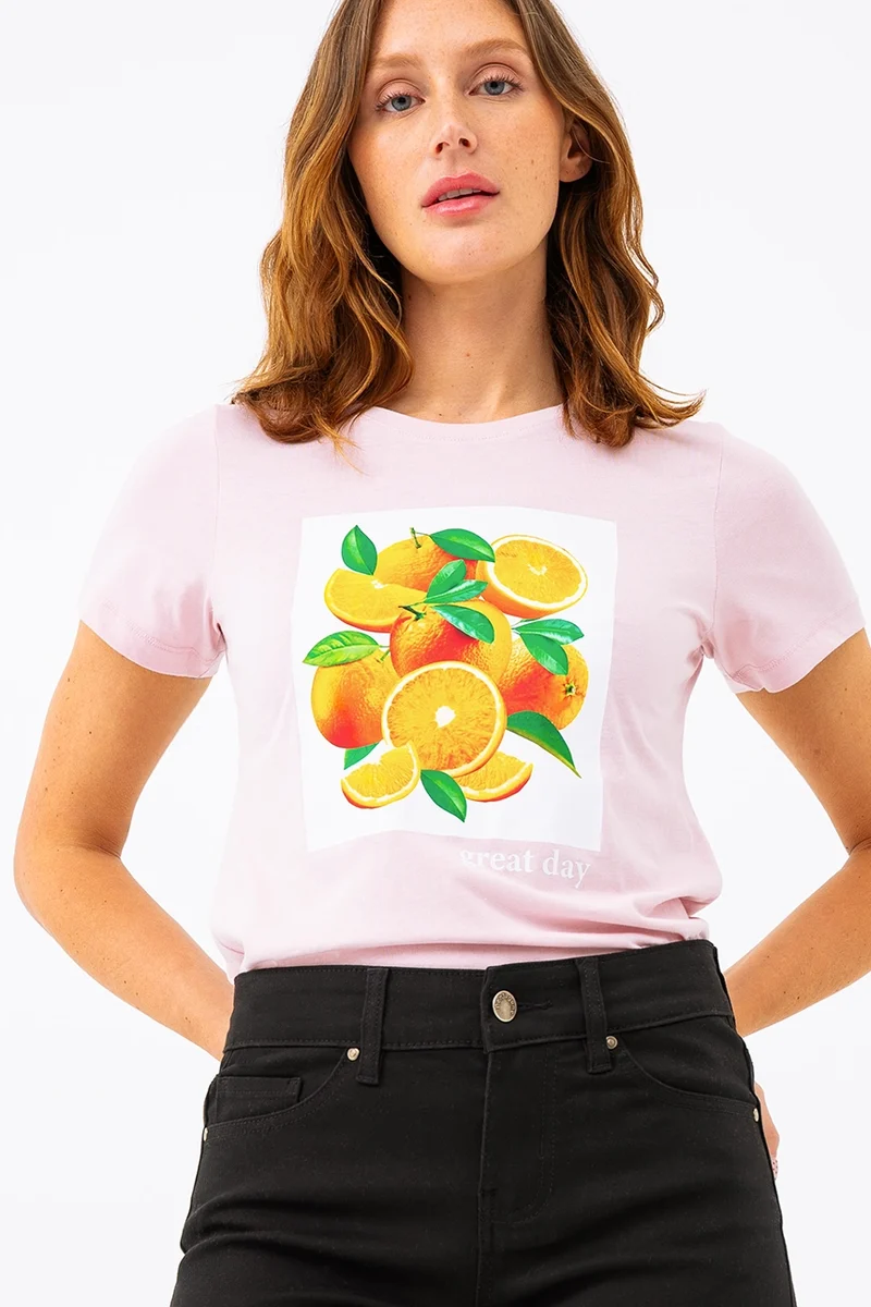 Le t-shirt imprimé « great day »