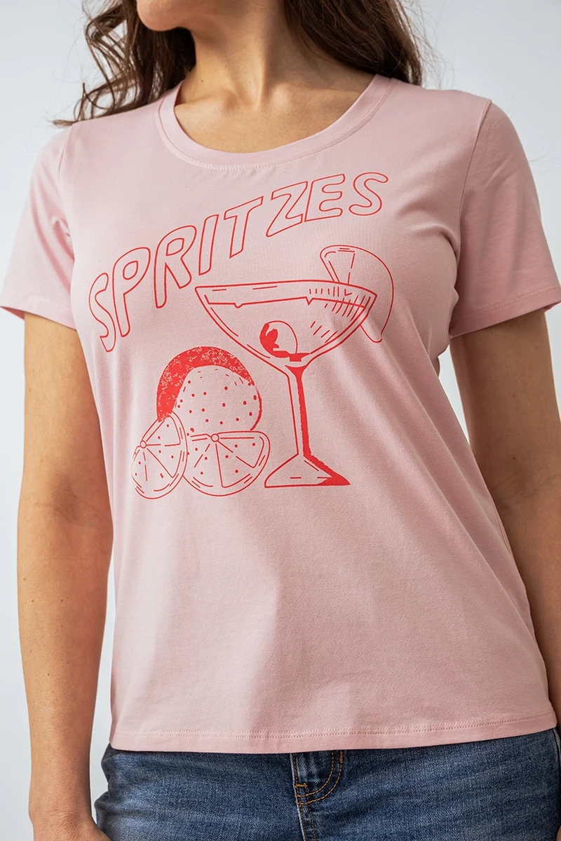 Le t-shirt imprimé « Spritzes »