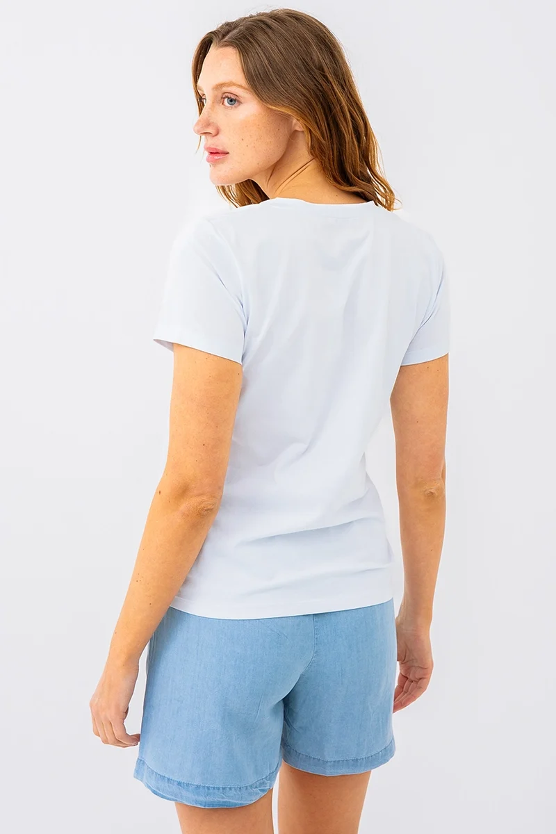 Le t-shirt basique col V