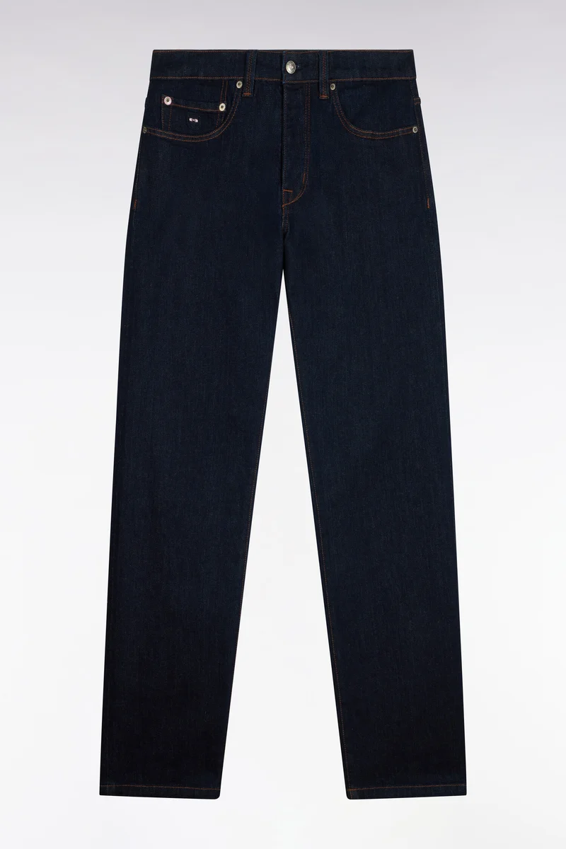 Jean en denim stretch bleu brut coupe regular
