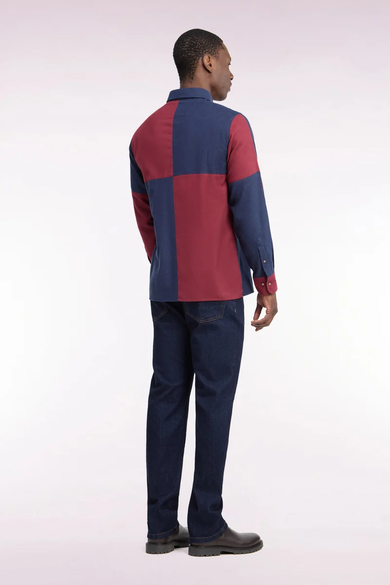 Jean en denim stretch bleu brut coupe regular