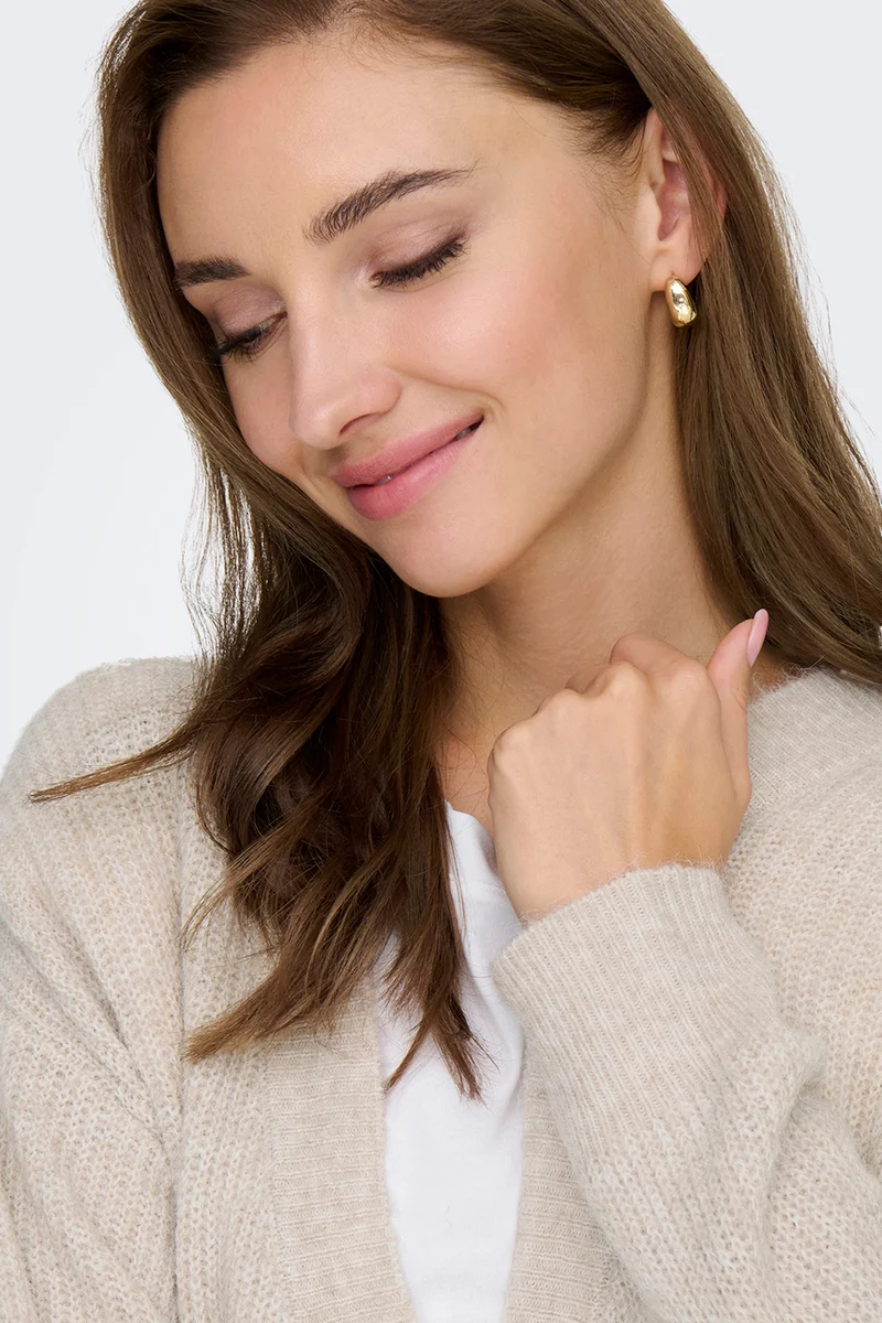 Le cardigan effet mohair beige