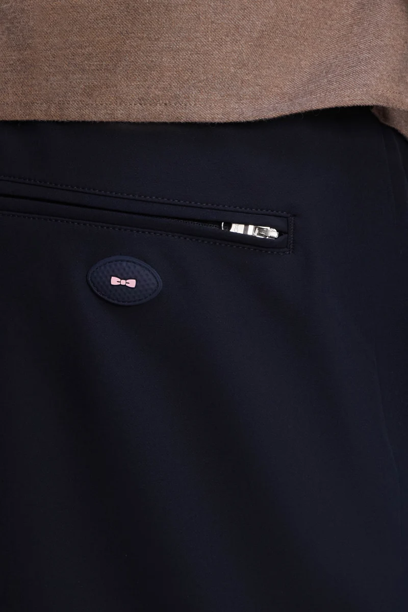 Pantalon golf en nylon technique stretch marine