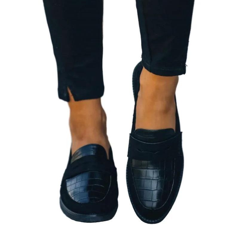 Nadège | Mocassins noirs pour femmes
