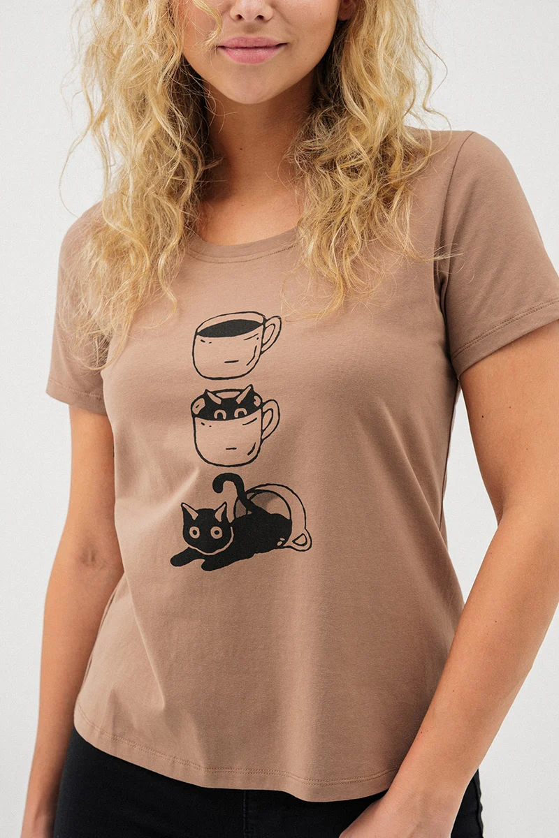 Le t-shirt droit imprimé