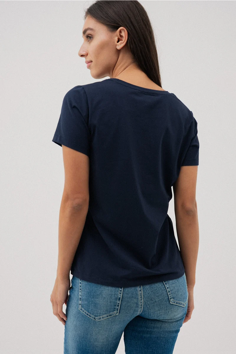 Le t-shirt droit imprimé