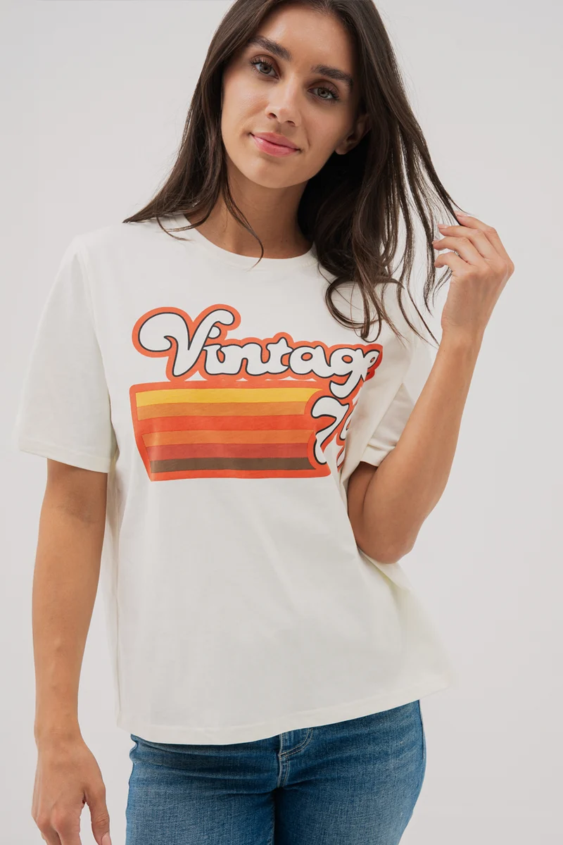 Le t-shirt “Boxy” imprimé