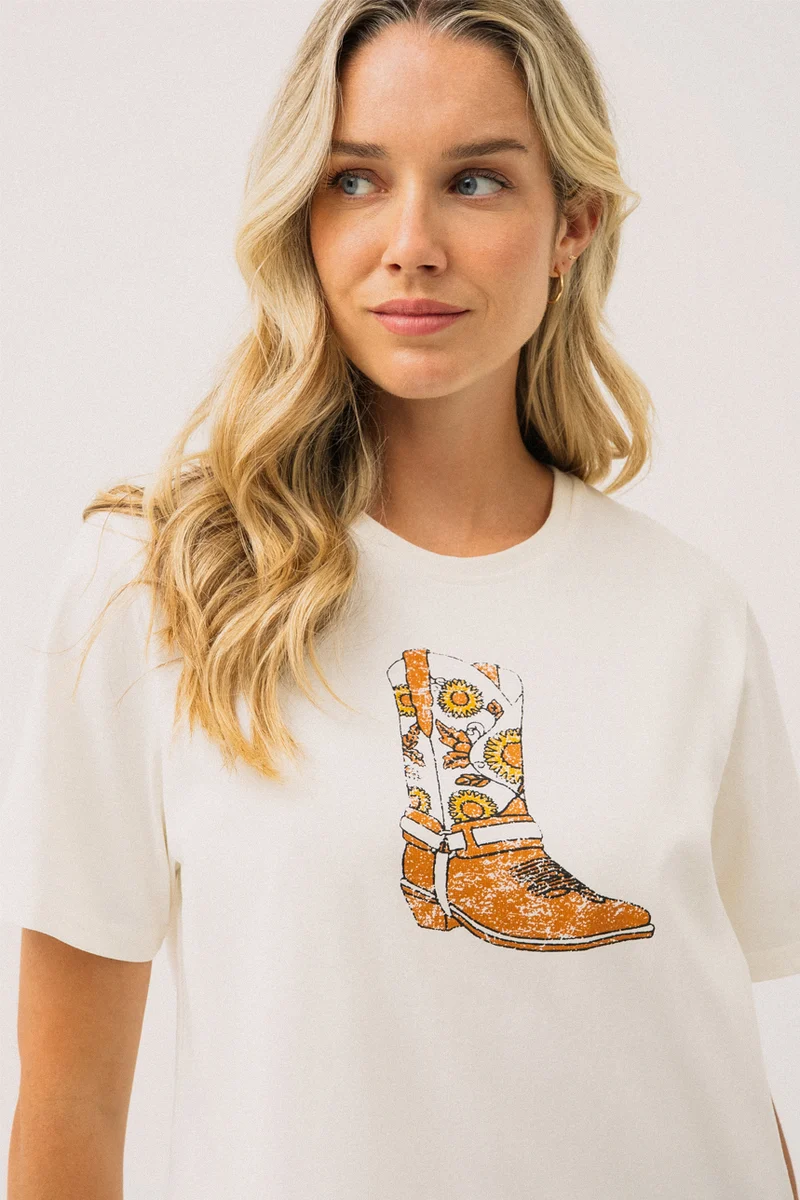 Le t-shirt “Boxy” imprimé