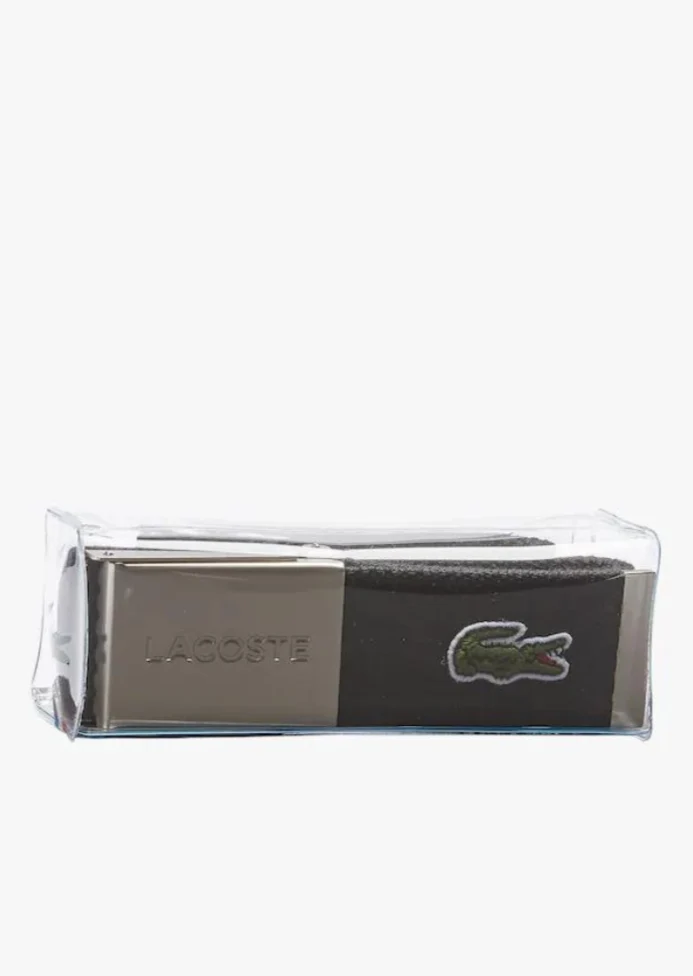 Ceinture tissée Lacoste noire