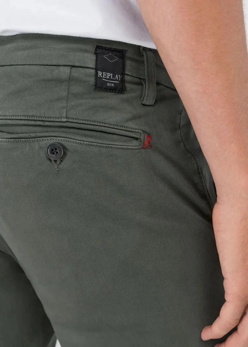 Pantalon chino Replay kaki