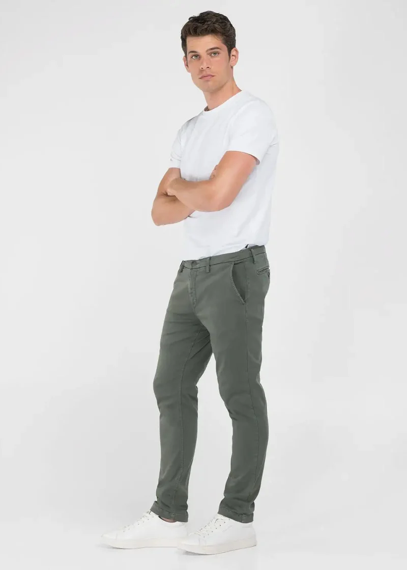 Pantalon chino Replay kaki