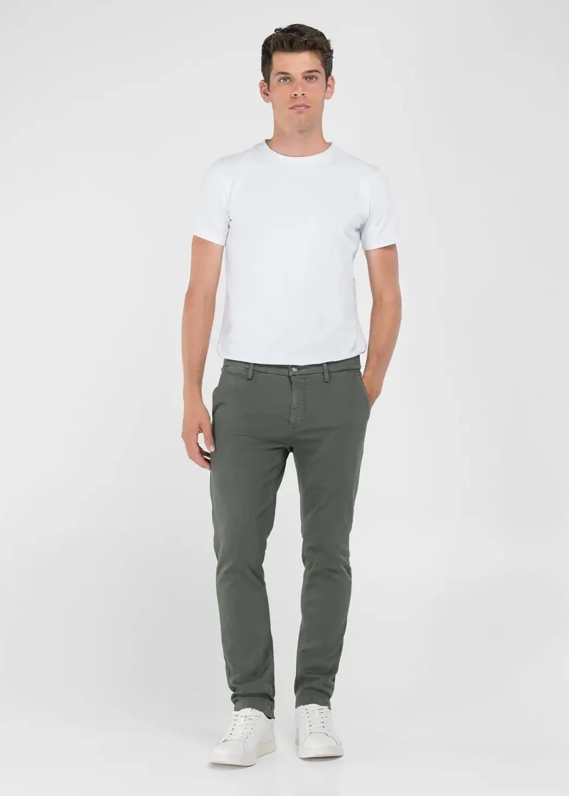 Pantalon chino Replay kaki