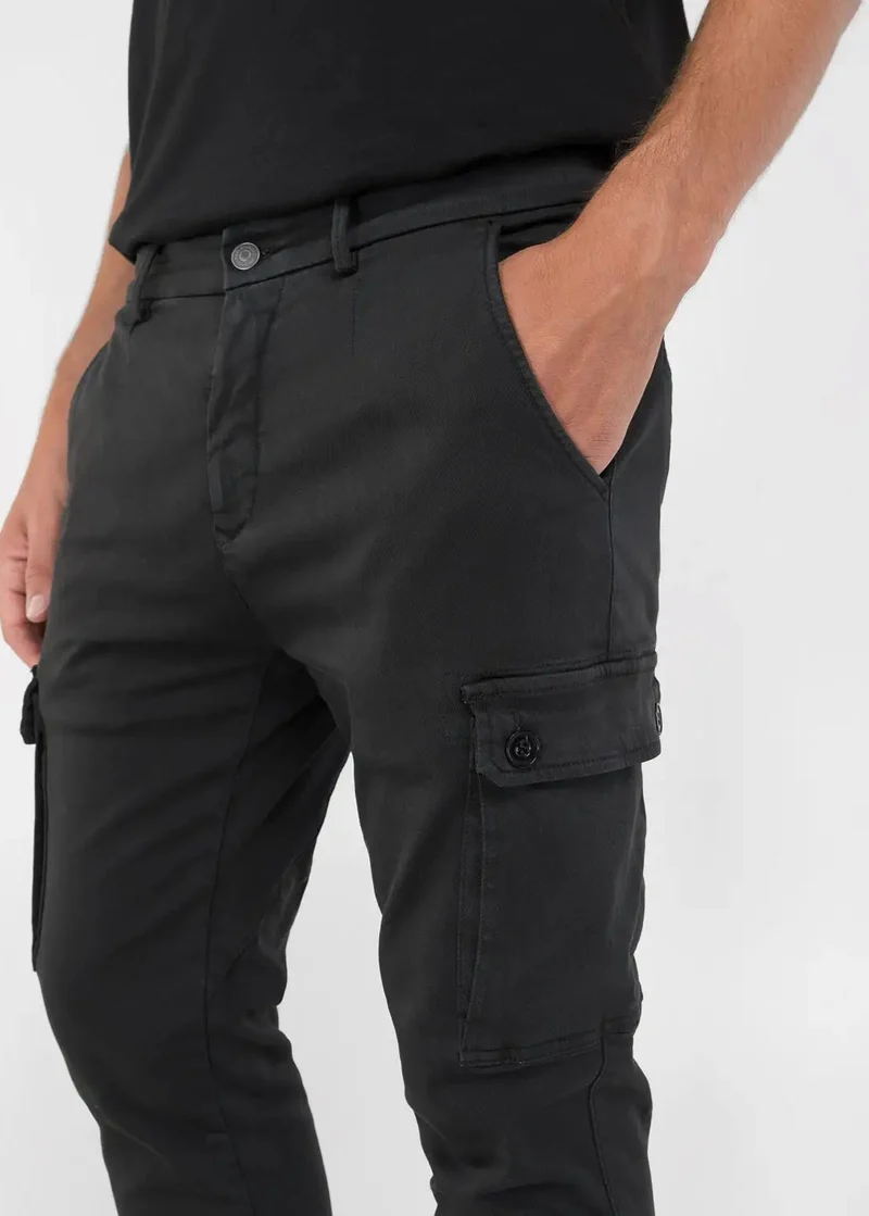 Pantalon cargo Replay noir