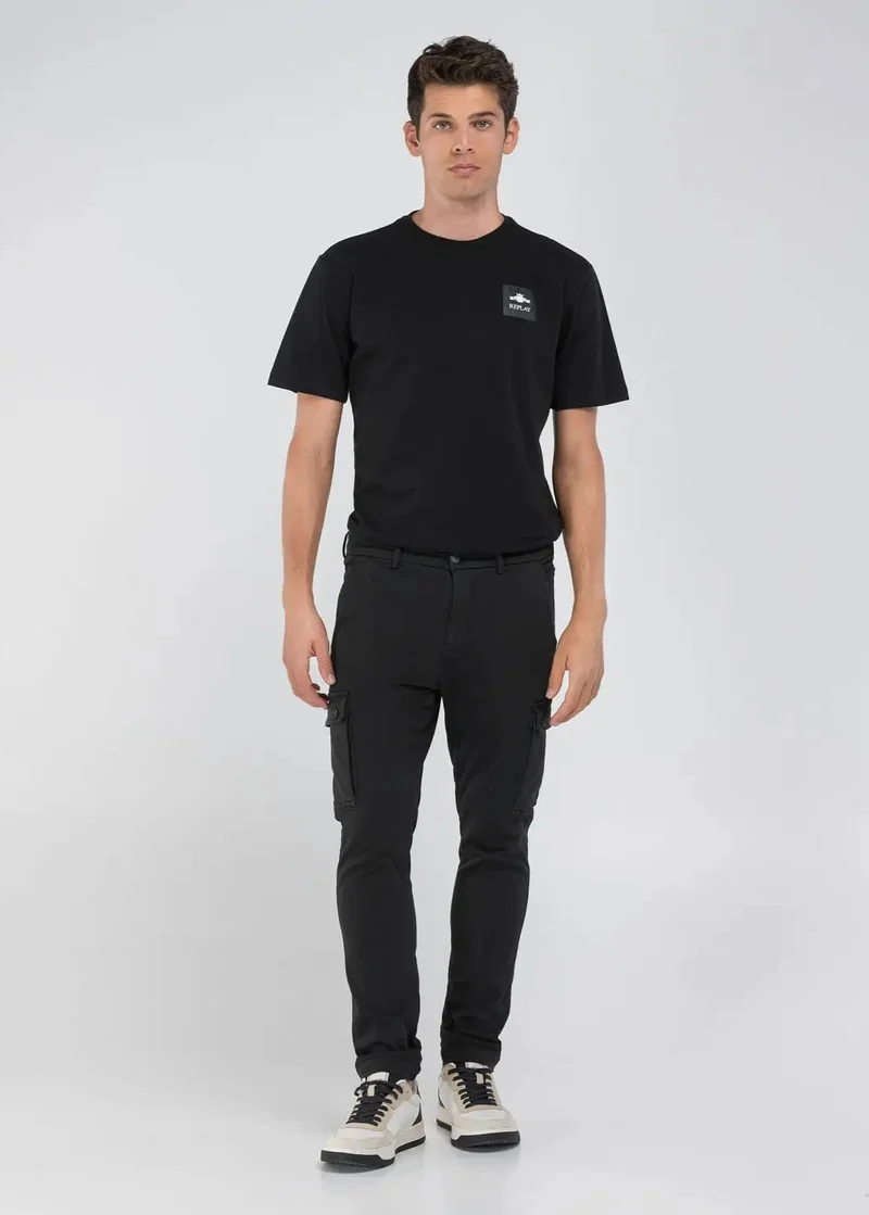 Pantalon cargo Replay noir