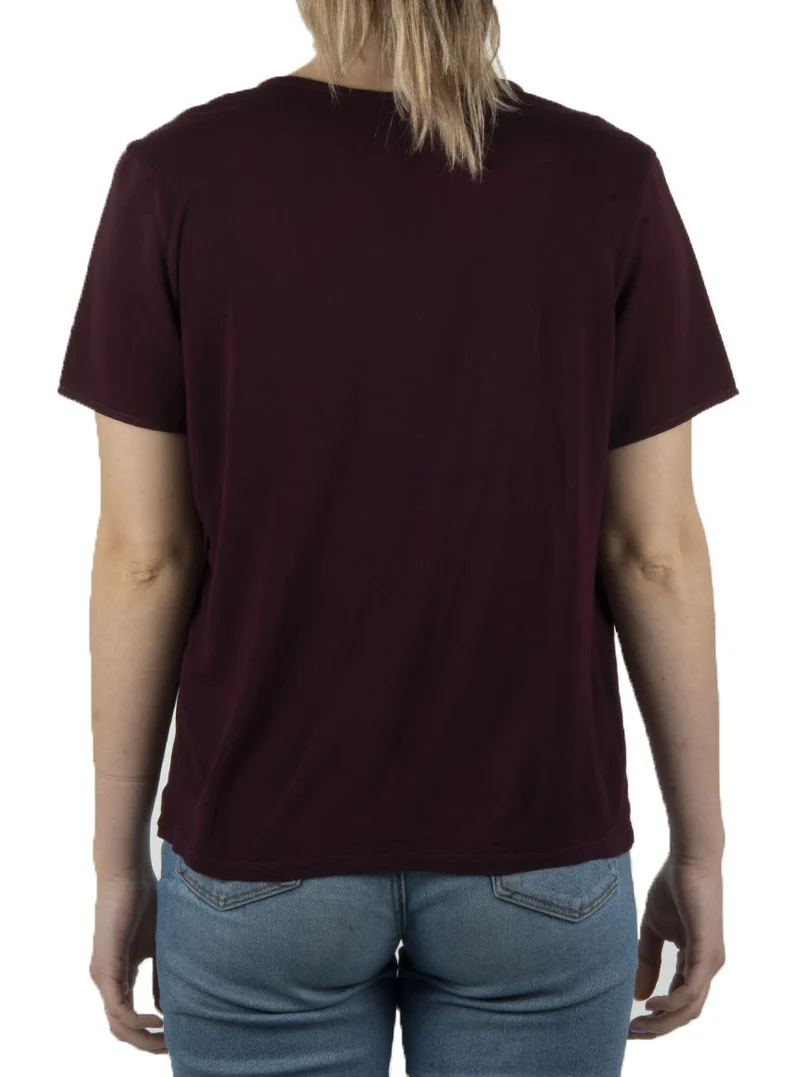 Blouse col en V femme