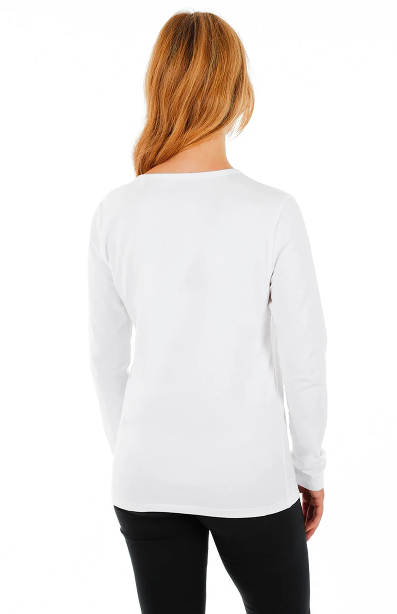 T-shirt uni manches longues | 3 couleurs