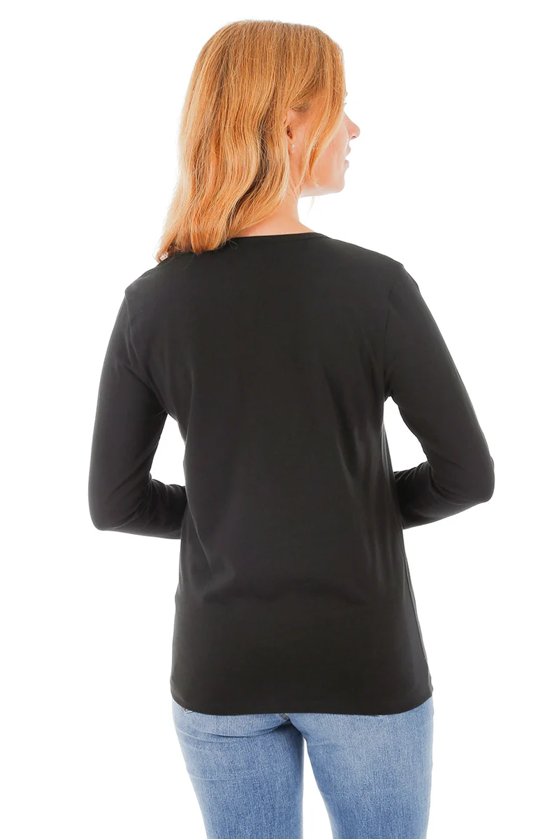 T-shirt uni manches longues | 3 couleurs