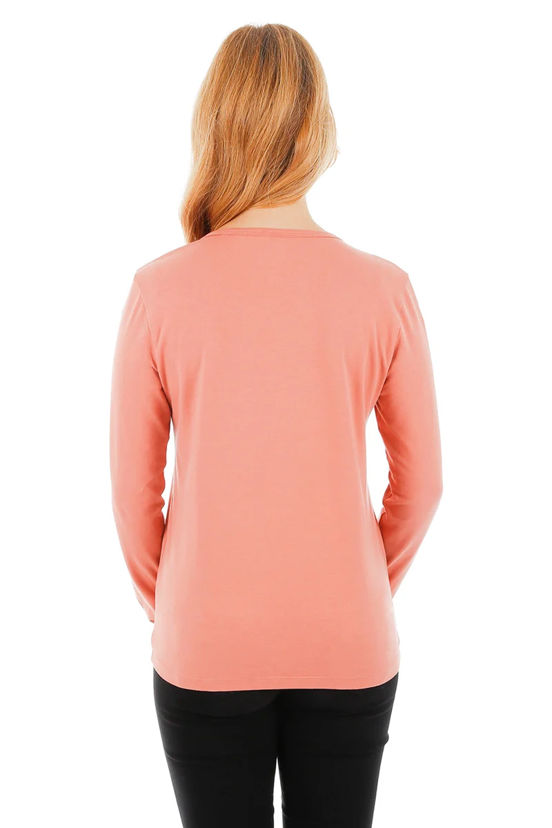 T-shirt uni manches longues | 3 couleurs