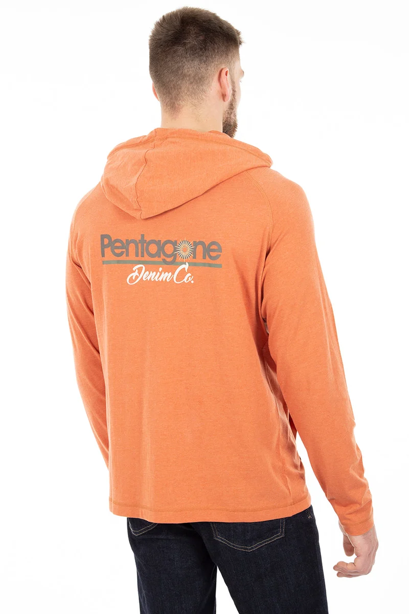 Chandail kangourou dos imprimé Pentagone | 3 couleurs