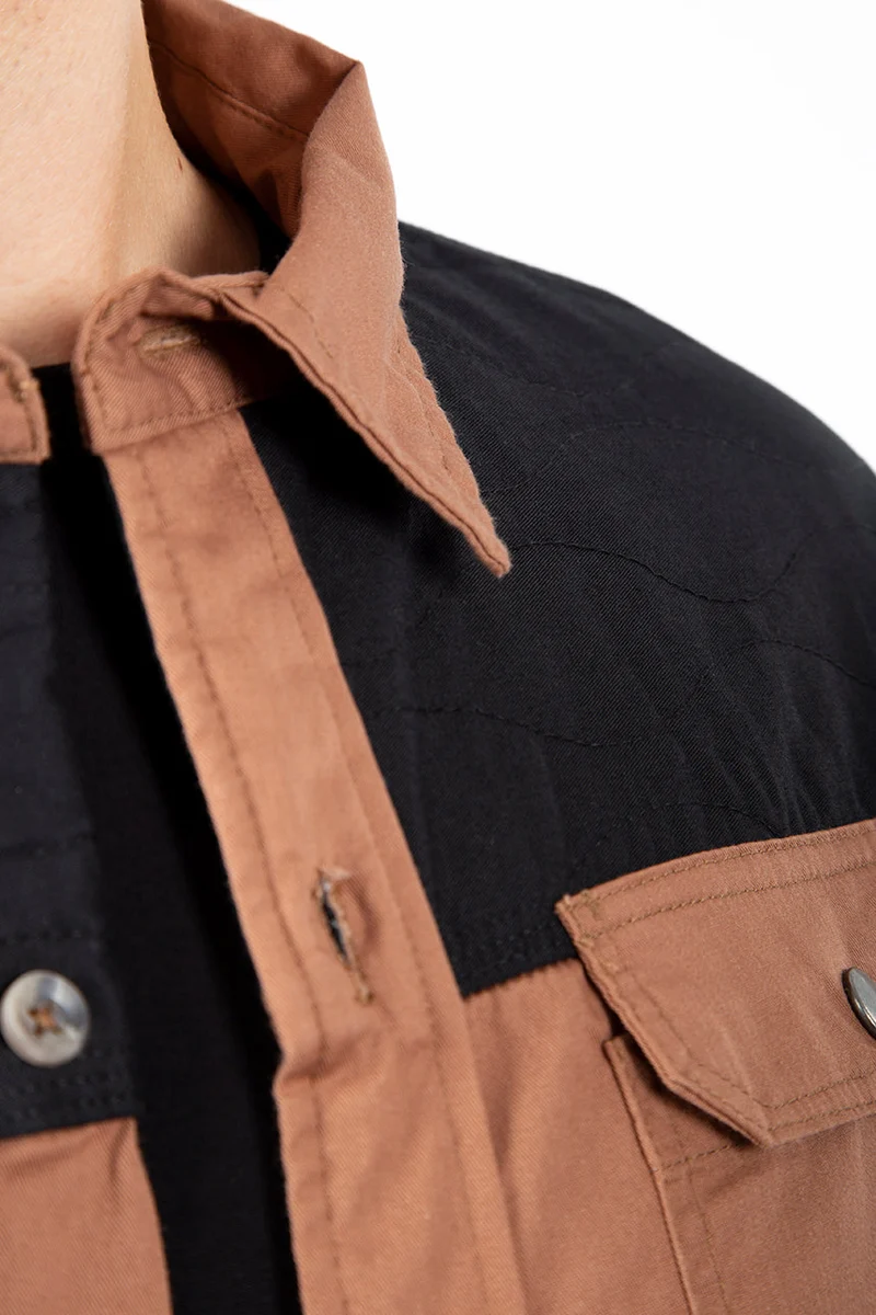 Chemise insertion matelassé | 2 couleurs