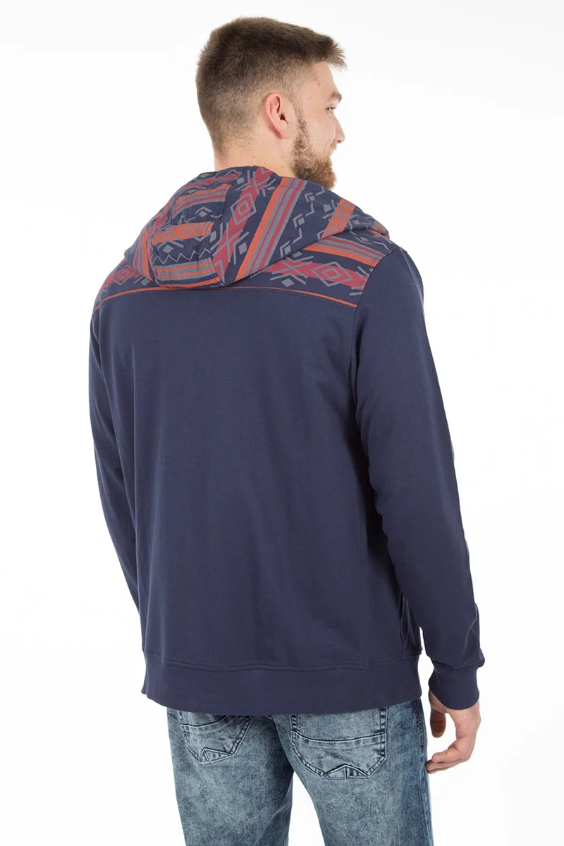 Veste à capuchon imprimé aztèque | 2 couleurs