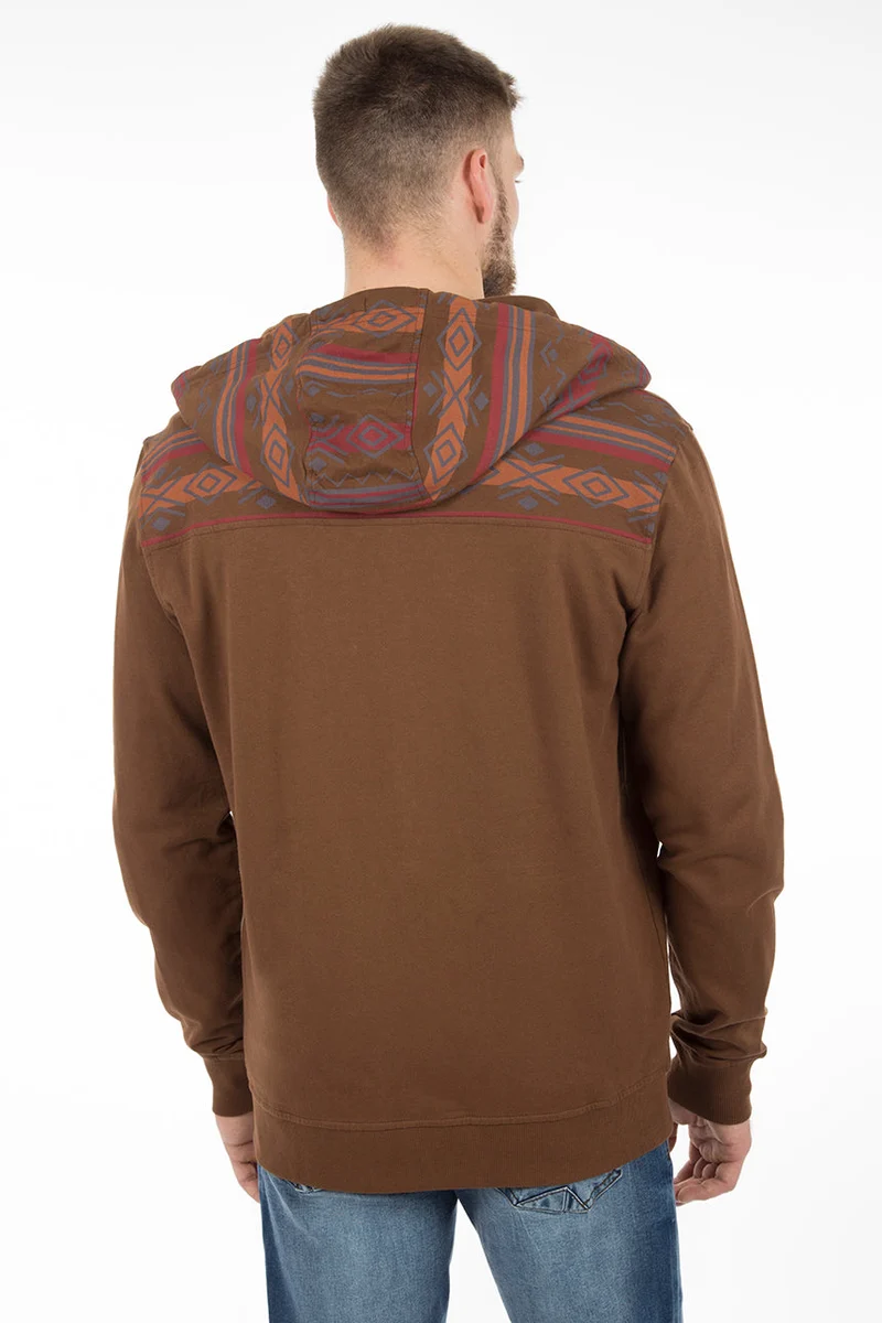 Veste à capuchon imprimé aztèque | 2 couleurs