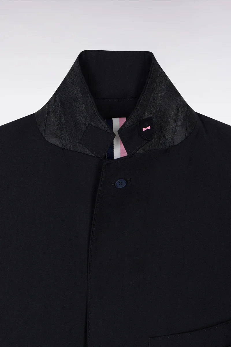 Blazer noir détails noeud en relief