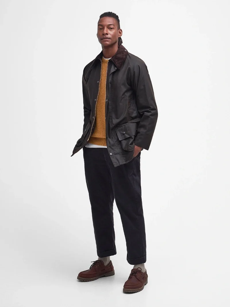 Veste Classic Beaufort Barbour marron en coton ciré
