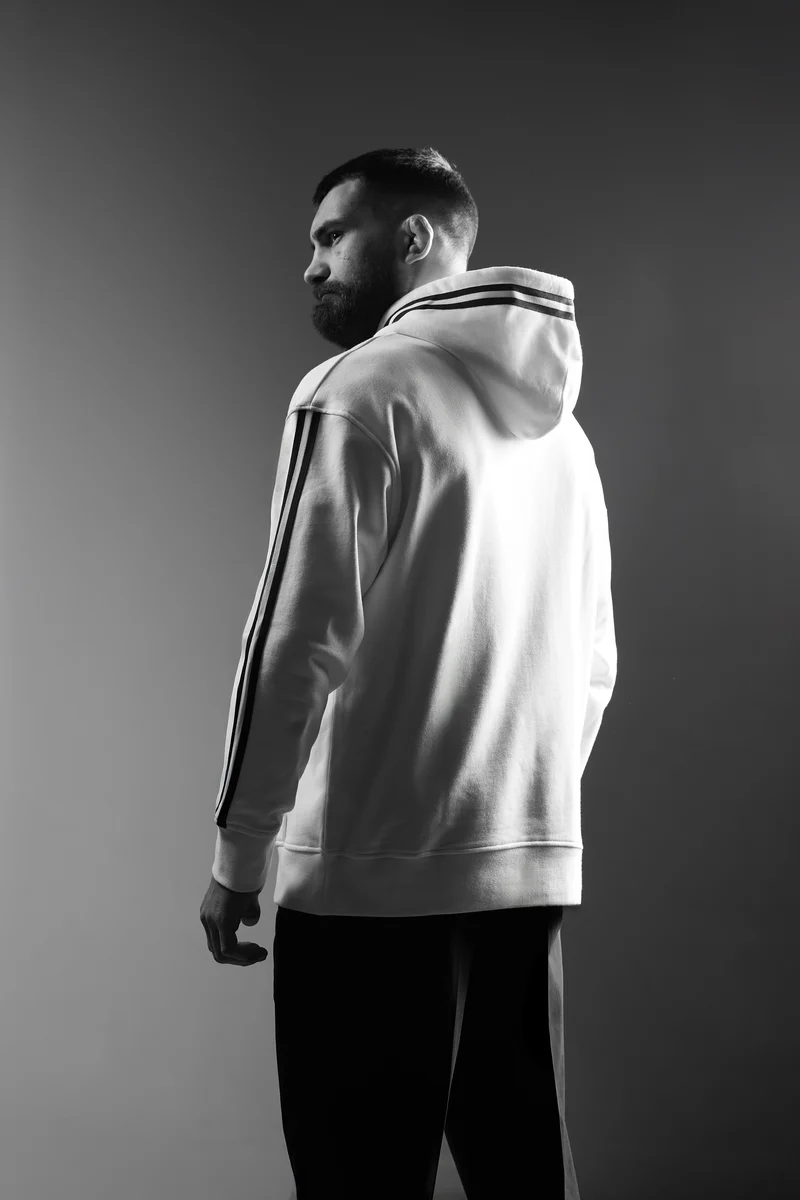 Sweat oversize écru Benoît Saint Denis x Eden Park