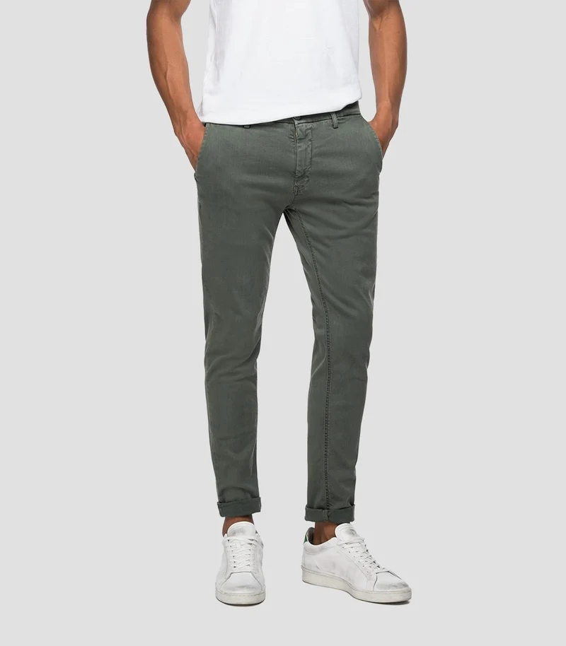Pantalon chino Replay kaki