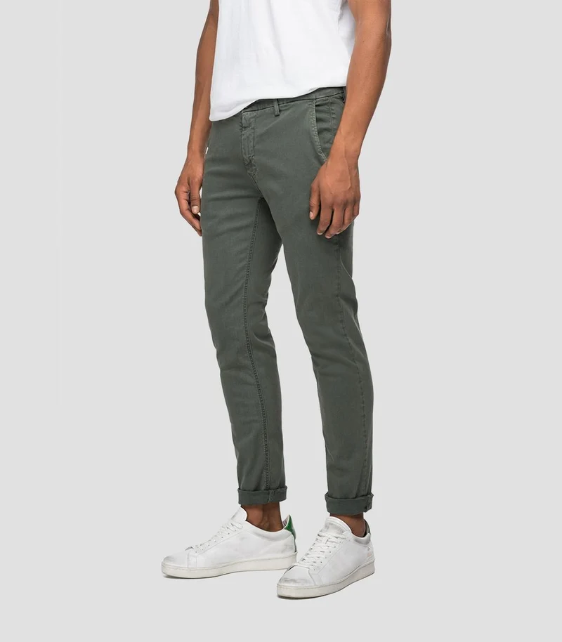 Pantalon chino Replay kaki