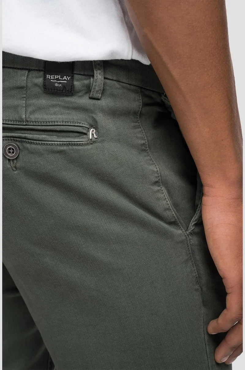 Pantalon chino Replay kaki