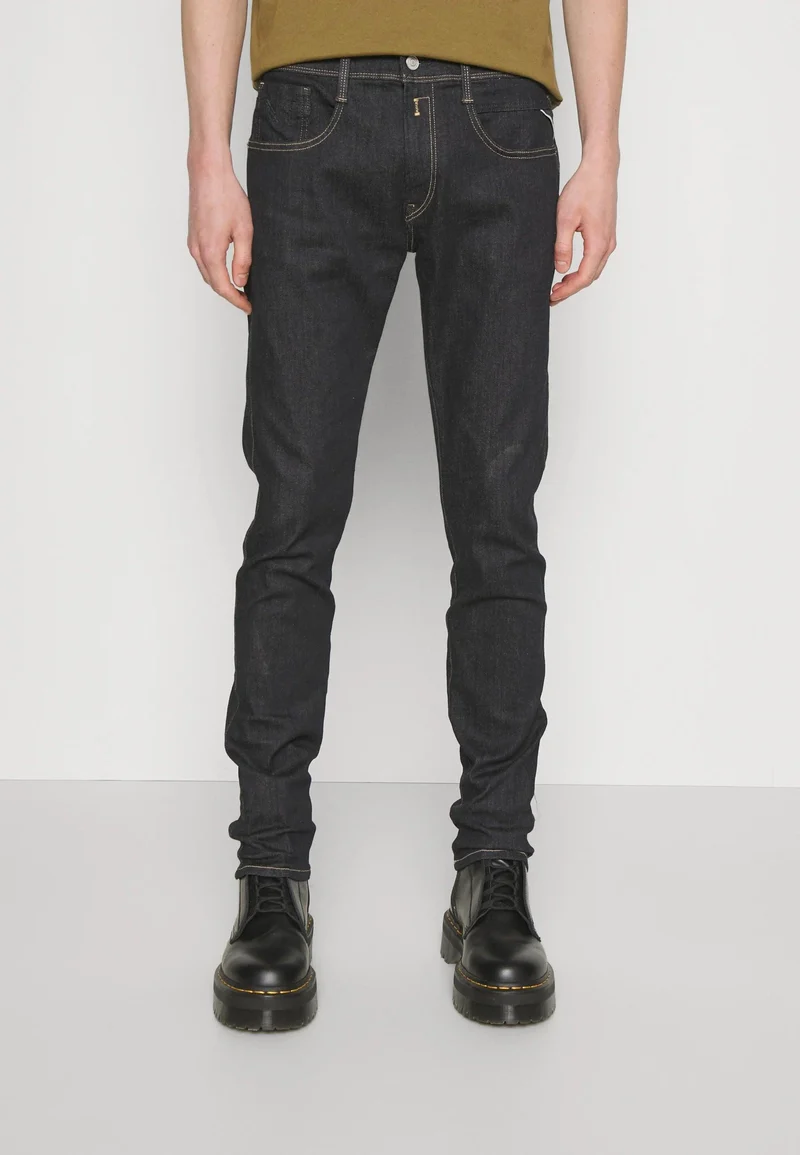 Jean slim Replay bleu foncé en coton stretch
