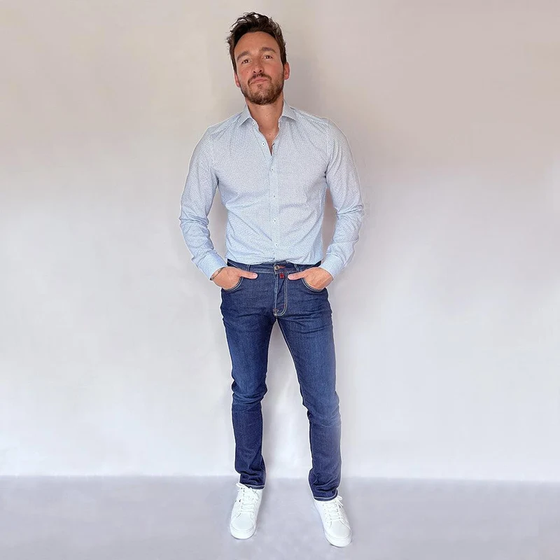 Jean slim Jacob Cohën bleu stretch