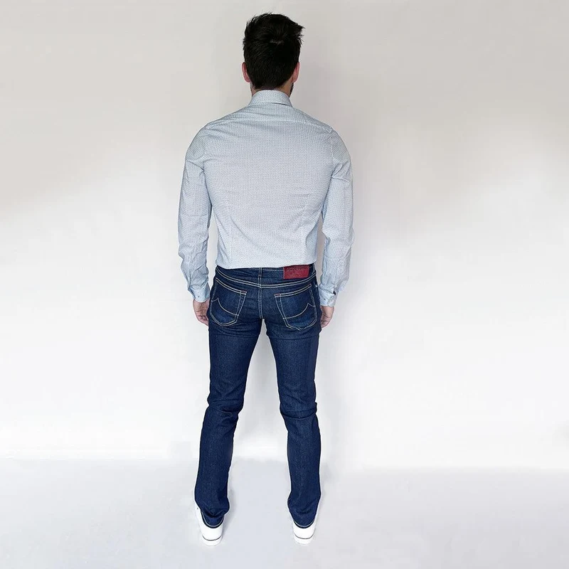 Jean slim Jacob Cohën bleu stretch