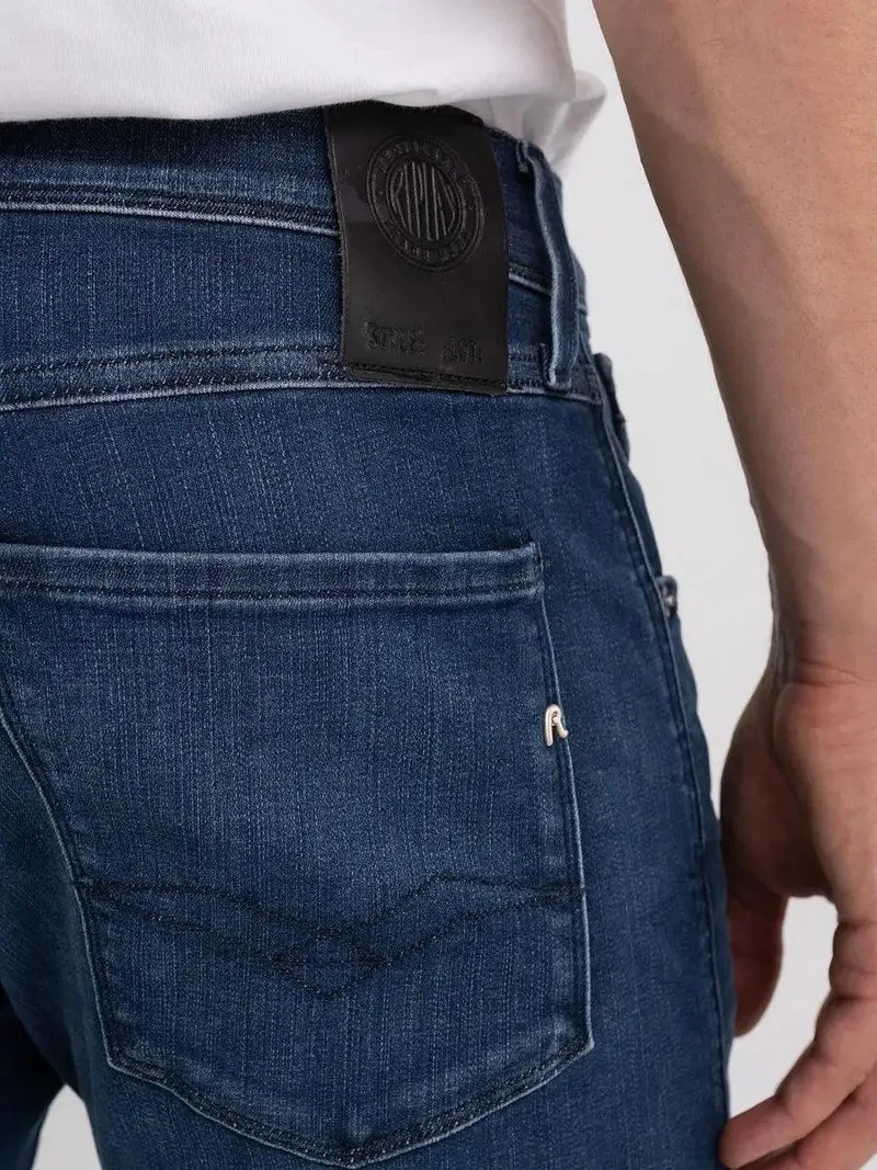 Jean slim Replay bleu foncé en coton stretch