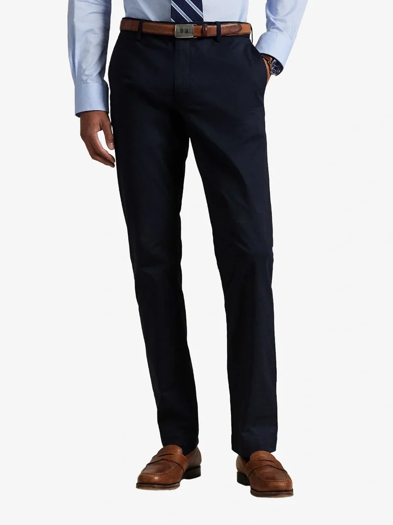 Pantalon chino Ralph Lauren marine en coton stretch