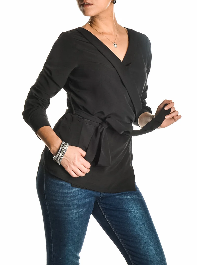 Blouse cache-coeur Pentagone
