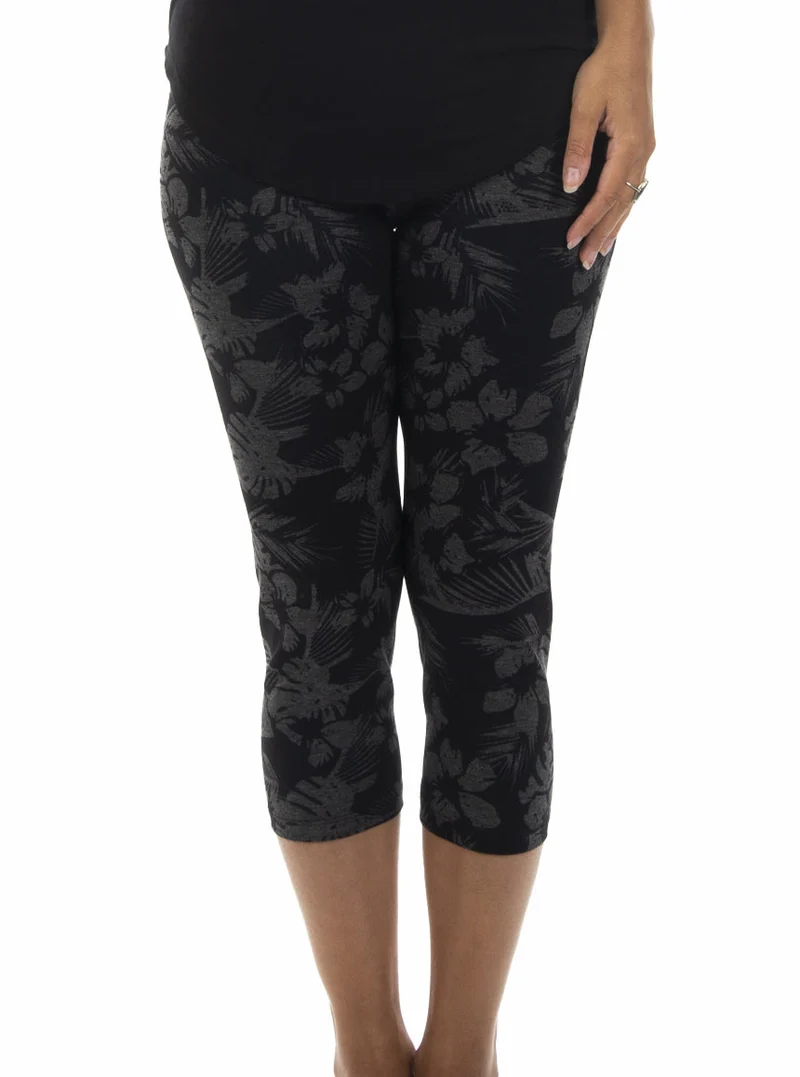 Legging 3/4 à motif floral