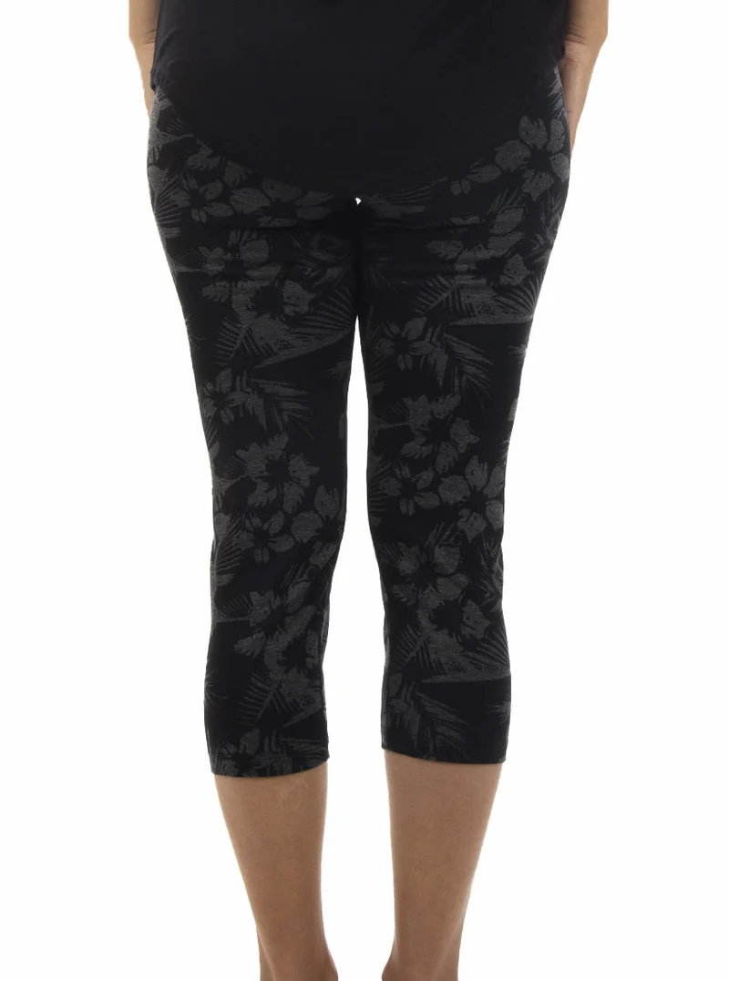 Legging 3/4 à motif floral
