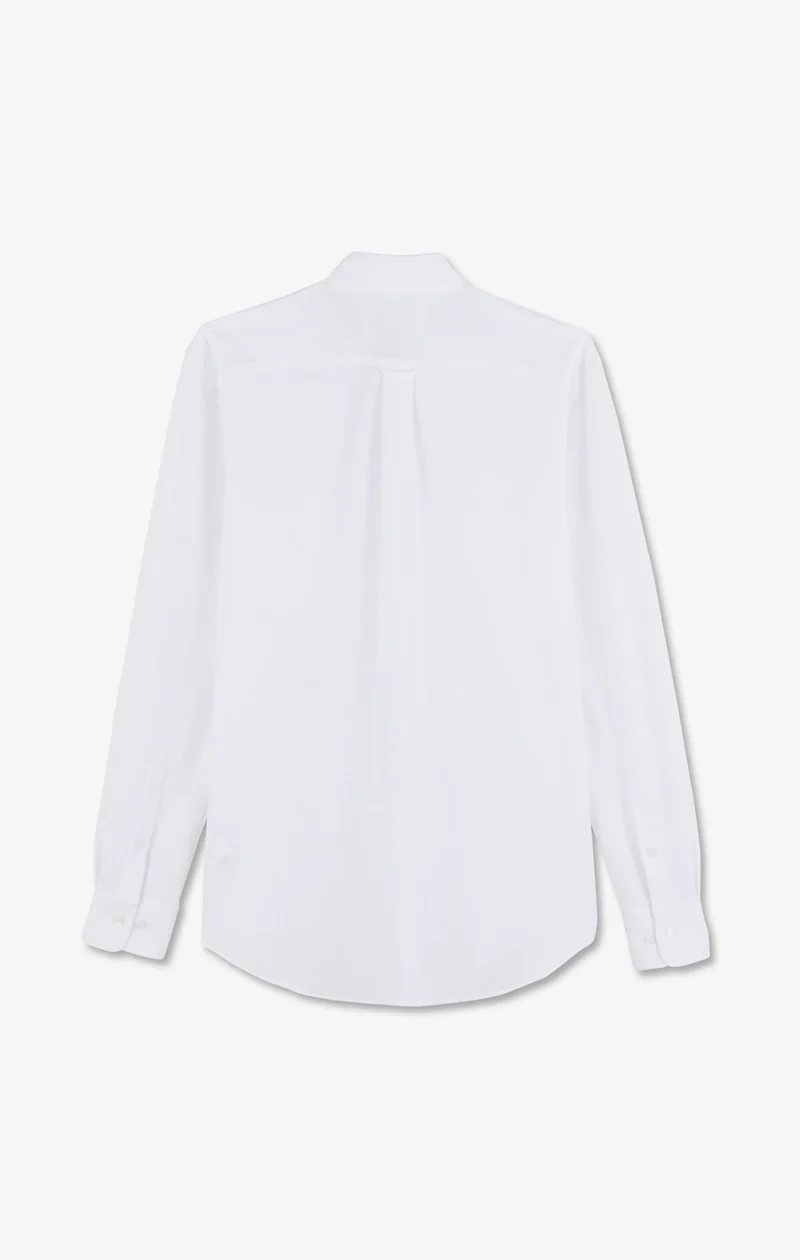 Chemise en coton pinpoint blanc