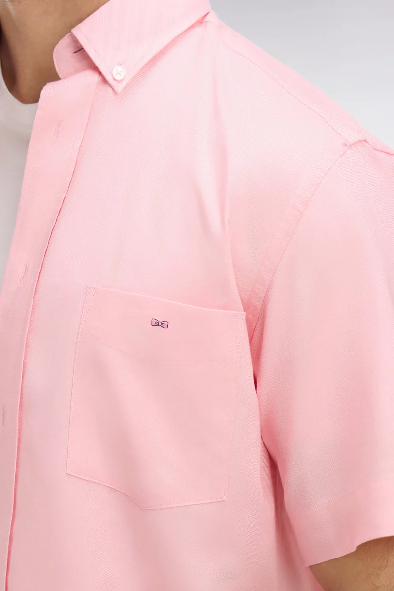 Chemisette rose unie en coton