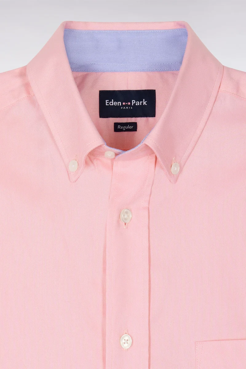 Chemisette rose unie en coton