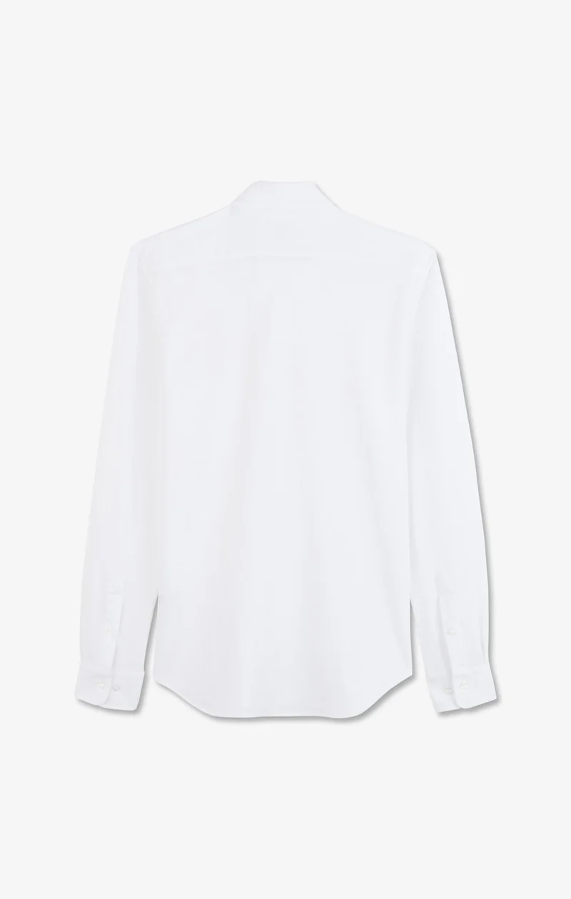 Chemise en coton pinpoint blanc